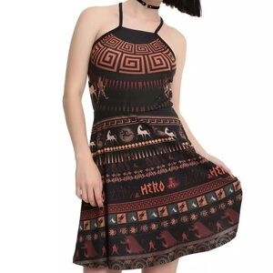 Hot Topic Disney Hercules Pottery Dress Large LIKE NEW CONDITION